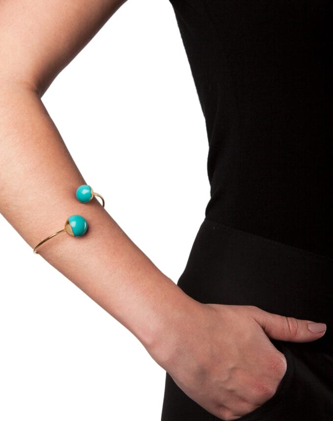001854 - Pulseira Valete (Verde Água)